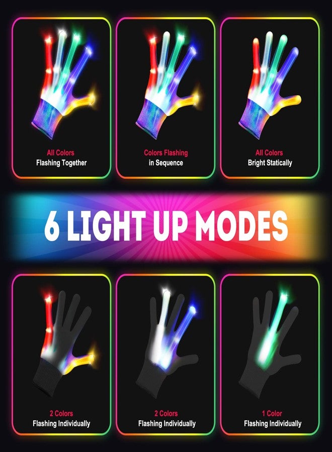 CUUGO LET'S GO! CG Toys for Ages 2-4 5-7 8-13 , Light Up Gloves Led Gloves Boys Toys Age 4-6 6-8 8-12 Birthday Halloween Christmas Gifts for Kids Stocking Stuffers Cool Toys Gift for 3 4 5 6 7 8 9 10 11 12 Year Old Boys - Image 3